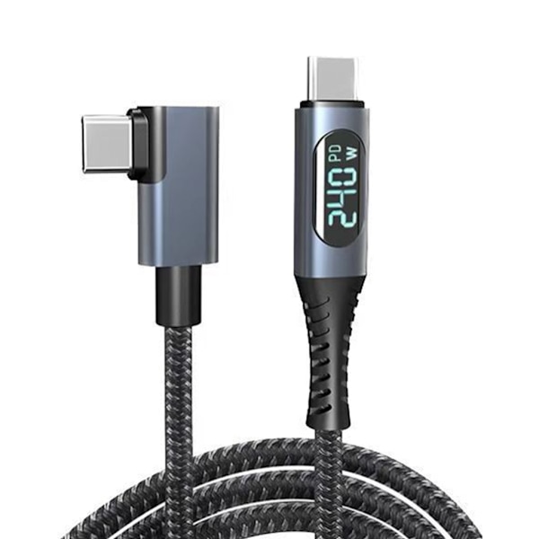 För Thunderbolt4-kabel USB 4-kabel för telefon 15 Laddare 40 Gbps Dataöverföring 8K Display Stöd 240W Laddning USB C Straight head