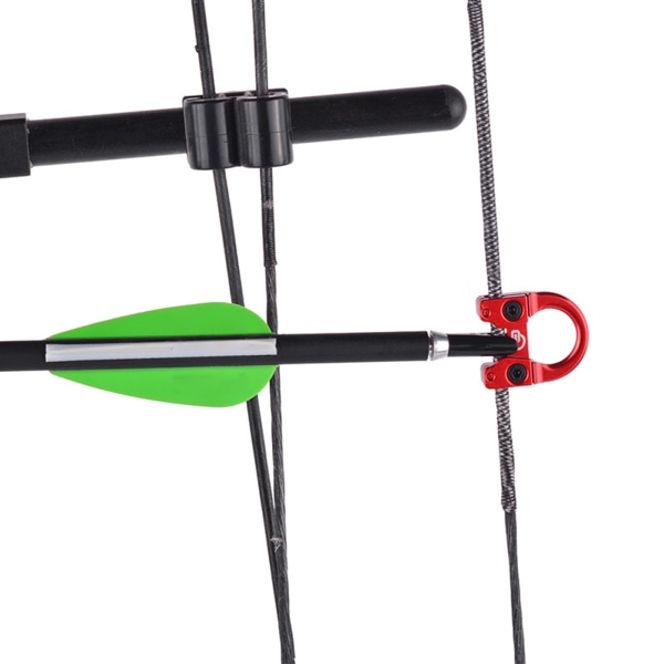 Bågskytte D Loop Compound Bow Metall U Nock D Ring Spänne Frigör Nocking Loop med skruvmejslar för jaktinstallation Blue