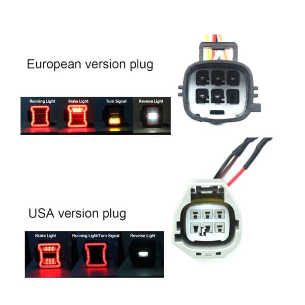 ABS LED Baklykter Egnet for 2007-2018 Vanntett Design E