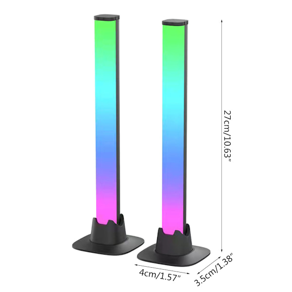 Night Lights Bars Fungerar för Smart Control LED-lampor för Gaming TV Decoration La 1pc
