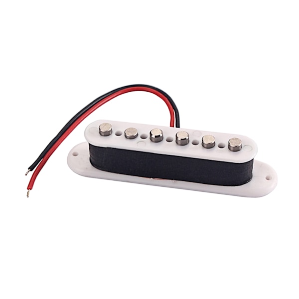 Single Coil Pickup Alnico 5 Strat Pickuper Halsgitarr Pickuper förskjutna för Strat Squier elgitarr, vit