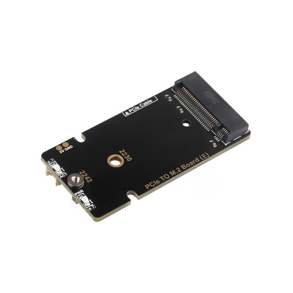 PCIe til M.2 Udvidelseskort med SSD Køleventilator Support til Raspberry Pi 5