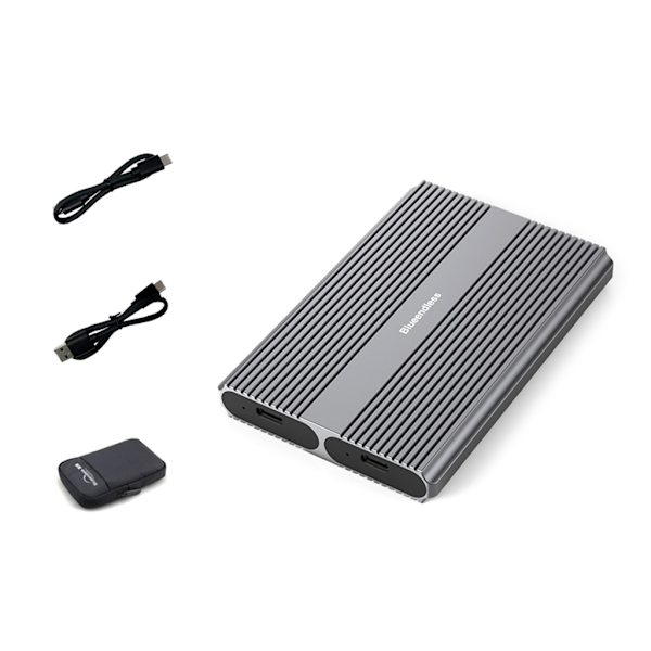 USB 3.1 TypeC 10Gbps Fri Dual-Bay Dual-Protokol M.2 NVMe/Sata 2-bay SSD Kabinet Lynhurtig Hastighed 10Gbps/5Gbps