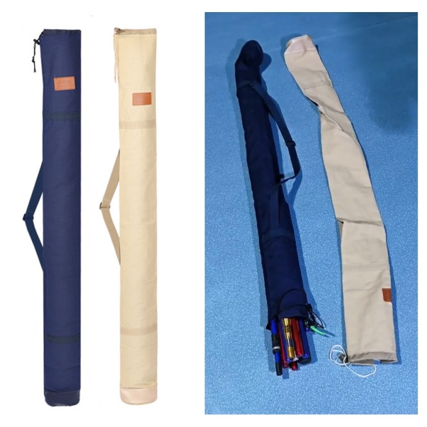 Multifunktionell fiskespöväska 3-storlek Vikbar bärbar förvaringsväska Stor fiskeparaplyväska Fisketillbehör Khaki 130CM