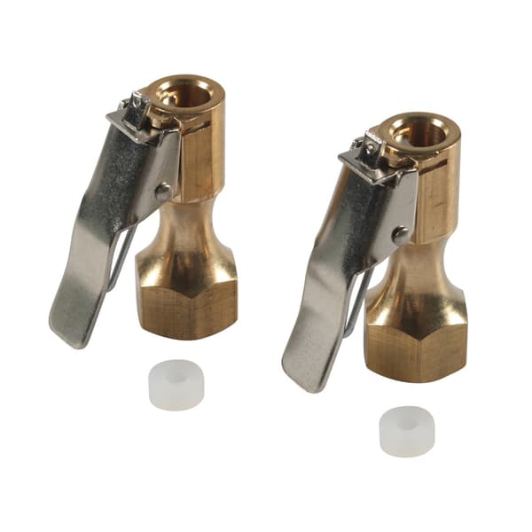Luftchuck for dekk med klipsadapter messing låsende dekkpumpe dyseadapter