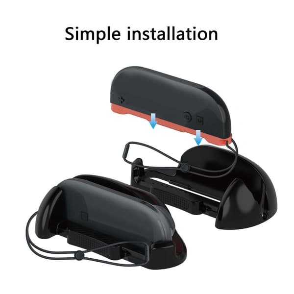 Gaming Tilbehør til NS2 Controller Desktop Mus Grip Holder Black