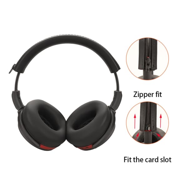1 par bløde svampe udskiftnings ørepuder til HD450BT Bluetooth-kompatibel Black