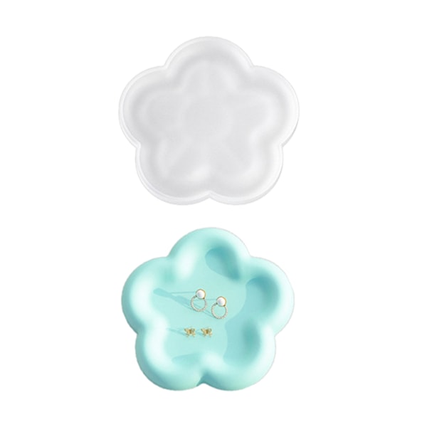Opbevaringsbakke Form Kop Pad Forme Epoxy Resin Forme Blomsterformet Coaster Form