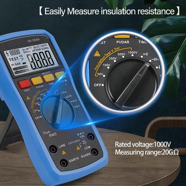 Multimeter Högspännings Megohmmeter & Voltmeter för Noggrann Kretsmätning