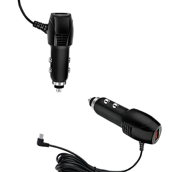 USB-biloplader med Mini USB-port til GPS og Dash Cam-opladningsstik