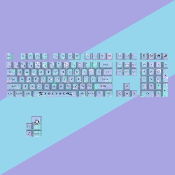 OEM-profil ANSI ISO PBT Dye-Subbad Keycaps för MxStructure Switches Gaming Mekaniskt tangentbord Olika layouter