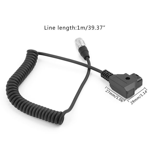 D-Tap - Hirose 4-nastainen urosliitin virtajohto Sound Devices -laitteille Zoom F8 -tallentimelle