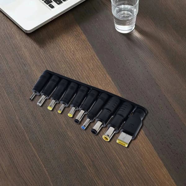 10 i 1 DC5521 Strömadapter Tips för Bärbara Datorer Kompatibla 5.5x2.1mm Hona