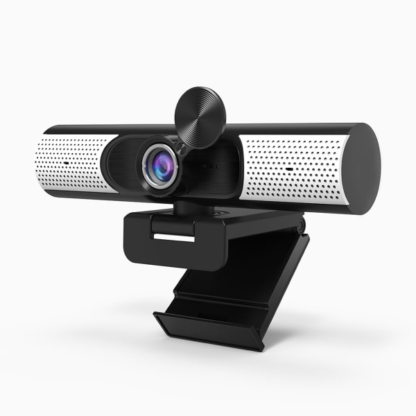 1080P 90° vidvinkelwebbkamera med dubbel mikrofon och cover Antispion datorkamera för videosamtal & inspelning