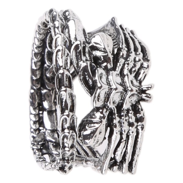 Dödskalleringar för män Kvinnor Vintage Gothic Ring storlek 6-12 Punk Skull Hand Ring Gothic gest för Rock Biker Halloween null - 12