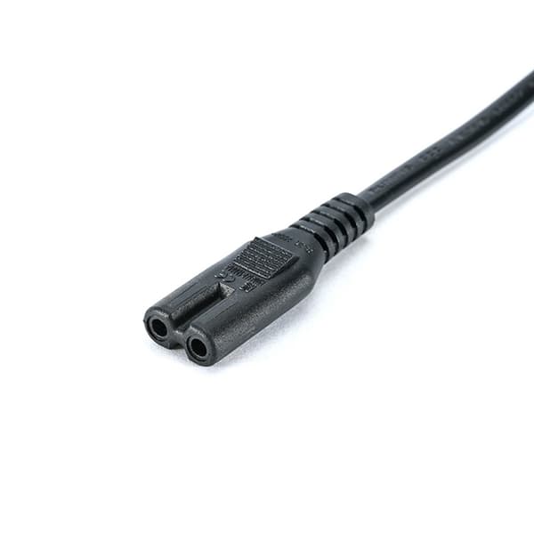 Britisk Standard 2-benet strømkabel med 8-formede stik 1,5M til elektronik