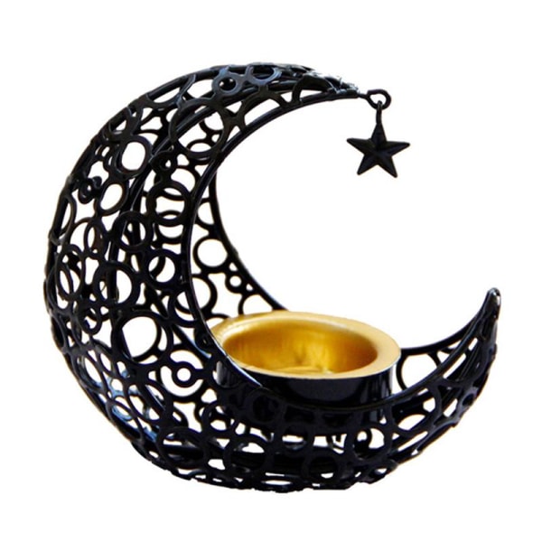 Eid Mubarak Metal Moon Rökelse för brännare Elegant heminredning Islam Muslim Aromaterapi för brännare Ramadan Festival Gold