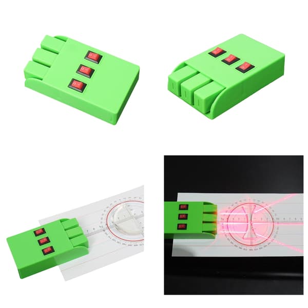 Treveis Parallelle Lasere Lys Kilde Sett 10x6cm Fysikk Optikk Utstyr