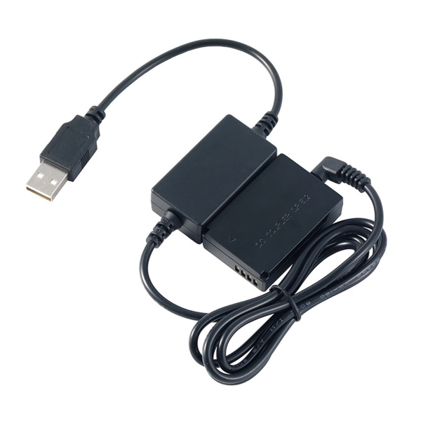 för LP E12 LPE12 ACK-E12 DR-E12 Dummy-batteri för DC Power Bank USB -kabel för M2 M10 M50 M100 M200 M50 USB laddarkabel