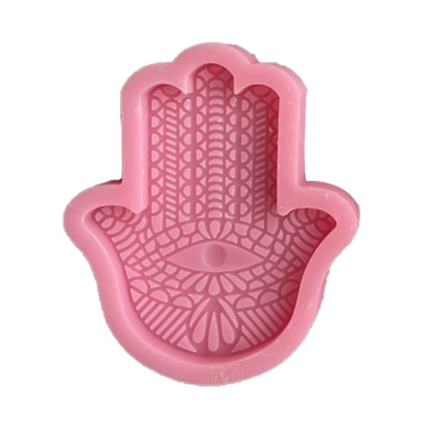 Fatimas Hånd Buddhas Hånd Rund Totem Silikone Vedhængsform Epoxy Resin Form