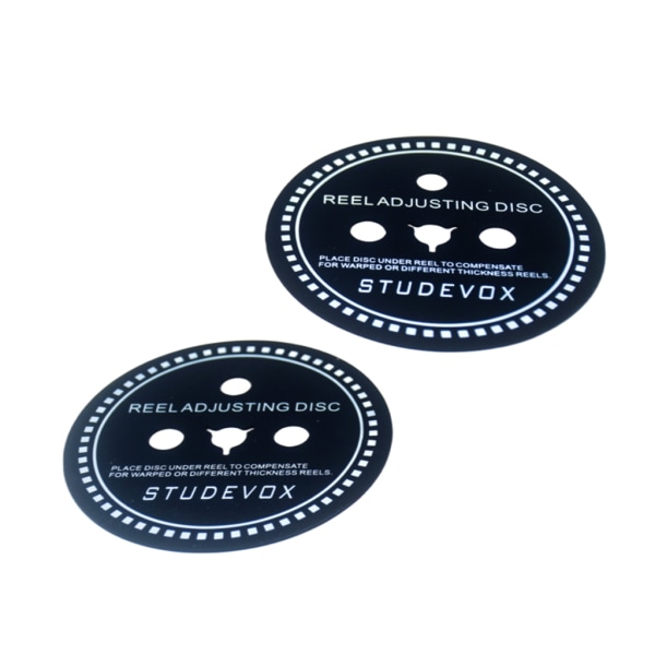 2PCS Spacer Packningar Svarta Spacers Disc 0.7/0.8/0.9/1.0/1.2MM NAB Hub Adapter Spacer för Reel Band Recorder 0.8MM