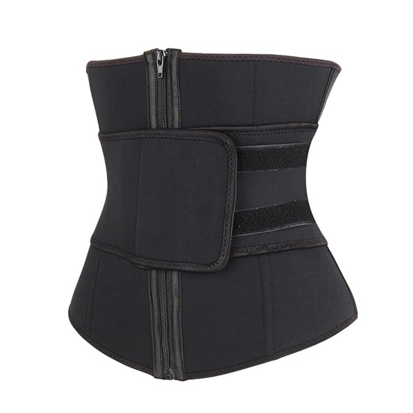 Kvinnor Waist trainer Mage-kontroll midja Cincher- Sport midjetrimmer Bastu-Svett Träningsgördel Slank-mag-band Grey XL