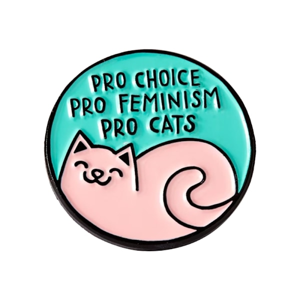 Feministiska Pins Stärker Kvinnor Stödjer Jämställdhet Sprider Medvetenhet Damkläder Hushållsartiklar