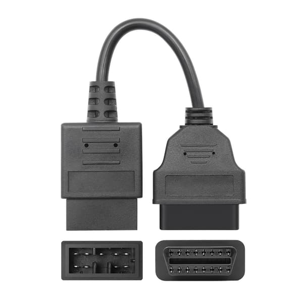 Bil OBD2 Diagnostisk Adapterkabel 9-pinners Kontakt for Effektiv Feildeteksjon