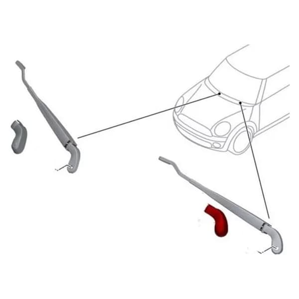 Front Viskerarm Møtrikdæksel Nem Installation 61617248409 Reservedel
