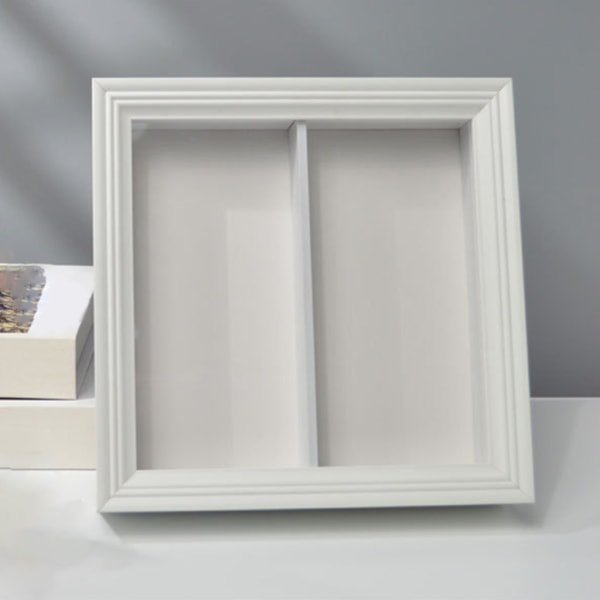 Mångsidig dubbel/tre-lagers displayram för modellsamlarföremål Persienner Box Doll Ornament Rack för kontor och hem 10 inches