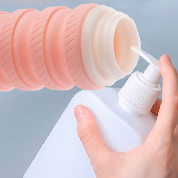 Läcksäker Silikon Klämflaska Flytande Schampo Balsam Multipurpose Light blue