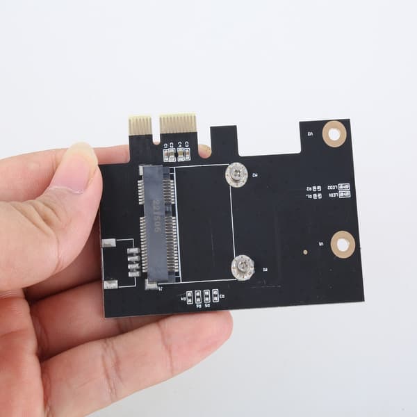 Halv Mini PCIE til PCIE X1 Adapterkort PC Stasjonære Konvertere Trådløst Kort