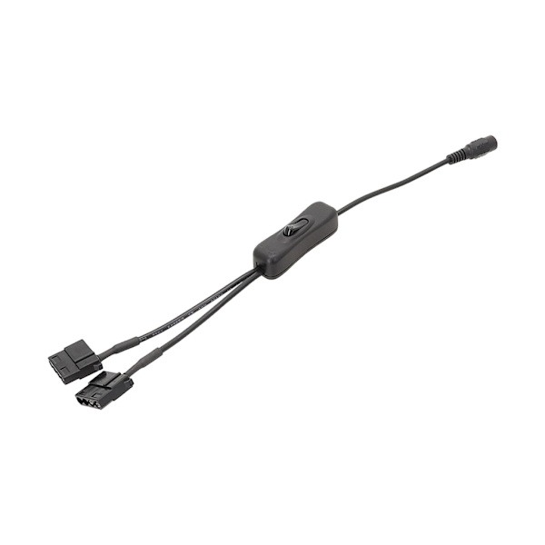 32cm DC5,5x2,1mm Plug to 4Pin för Molex datorfläkt Power Anslut datorfläkten till extern power One to one