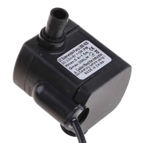 DC3.5V-9V 3W USB Vattenpump, Vattenpump Tyst Minifontän Vattenpump