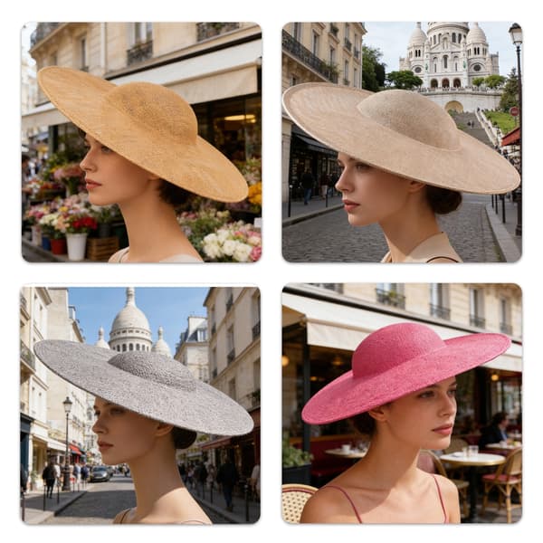 Fascinator Hattbase Bryllupshodeplagg Støtte for Kvinner Ideelt DIY Tilbehør khaki