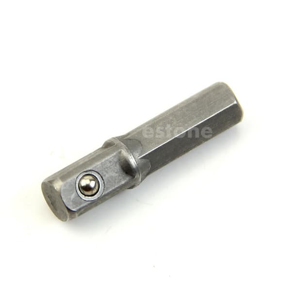 1/4\" boremaskine bit driver hex socket stangnøgle adapter forlænger