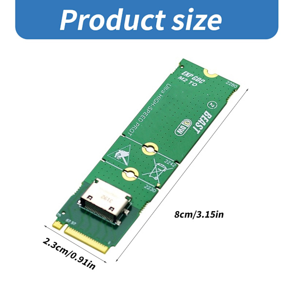 M.2 M Key til OCuLink Konvertere M.2 Adapter Dataoverførsel PC Laptop