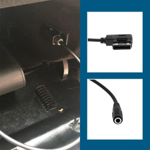 AMI til Aux 3,5 mm stereoadapterkabel for W207 W204 W221 bilradiotilkobling