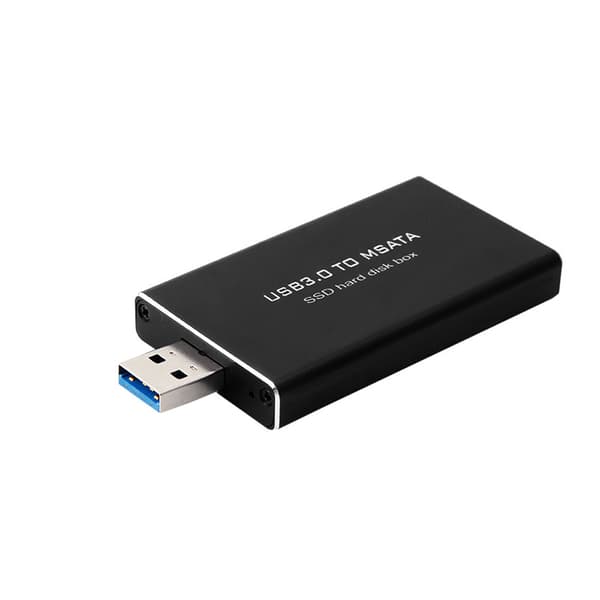 USB 3.0 til mSATA SSD Harddisk Boks Konverter Adapter Kabinett Ekstern for Kasse