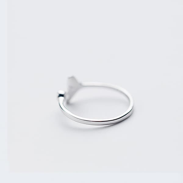 Hvalhale Enkel Båndring Solid Ring Fiskeørering Justerbare Ringer Gave