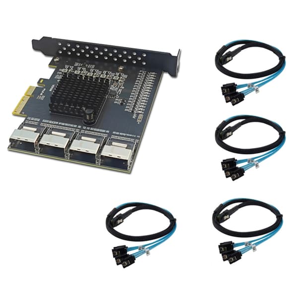 4 Port PCIExpress USB3.0 Hub Adapter Rask Hastighet 5Gbps Dataoverføring