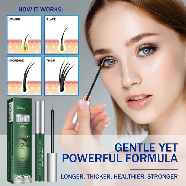 Rapid Lash Growth Serum Styrkende Formel Synlig Forlengelse Resirkulerbar