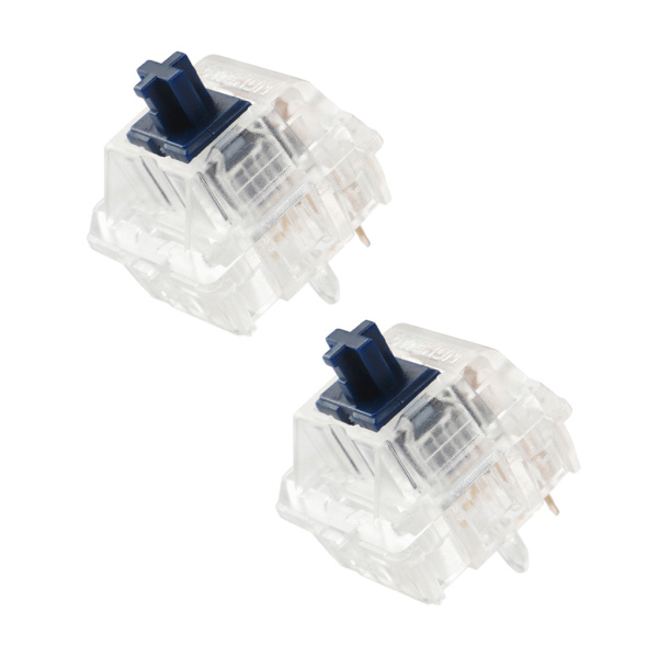 Zealios Zilent V2 Taktila Brytare MX Stil 5-pin Tyst Blå Brytare för Mekaniska Tangentbordsaxlar 62g 65g 67g 78g Kraft