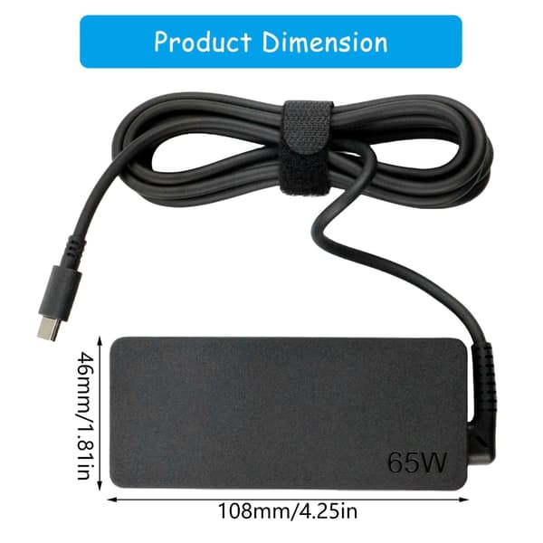 Universal 65W Notebook Strømadapter 20V 3.25A Kompatibel med de fleste bærbare datamaskiner