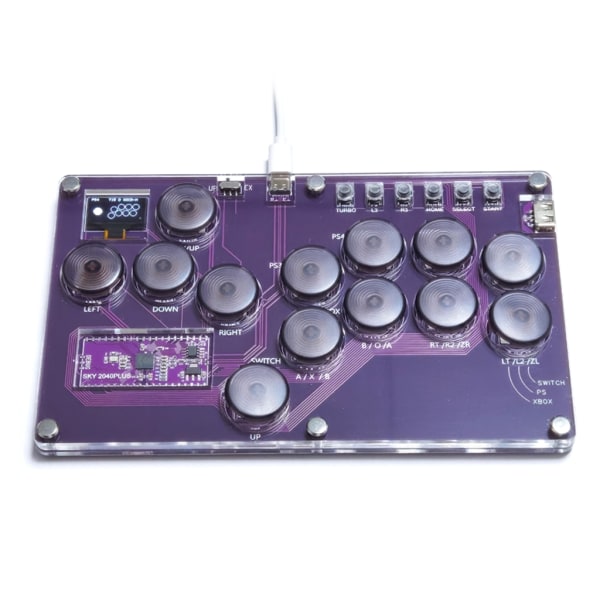 Fighting Box Gaming Tangentbord, Hitbox Fighting Gamepad Controller Arcade Joystick Mekaniskt tangentbord SOCD för PC B