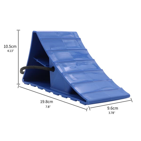 Hjulklodser 2 Pak Holdbar Skridsikker Base Solid til Bådtrailere RV Lastbil