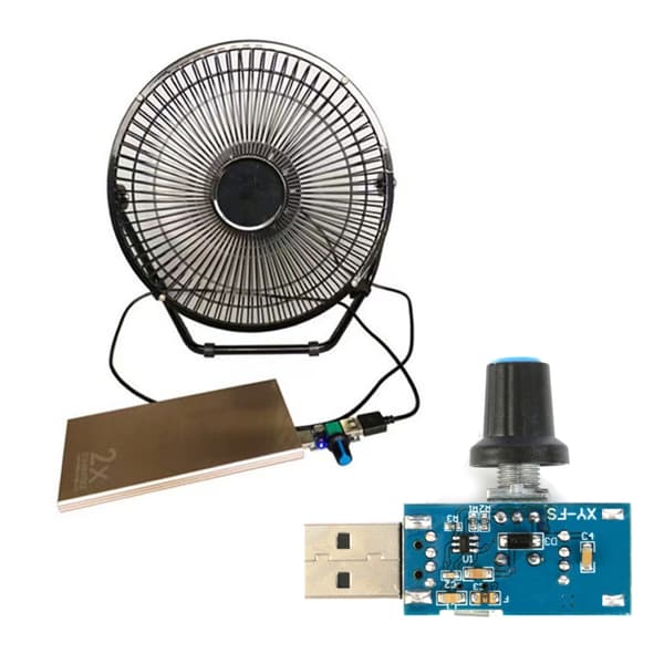 5W USB Ventilator Hastighed Trinløs Regulator Modul USB Hastighedsregulator 5V USB