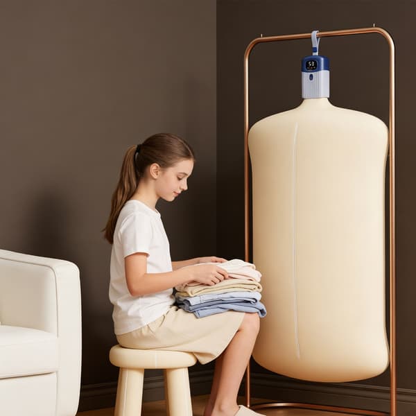 Ventilator Quick Dry Technology Tørretumbler 220V EU Kompakt Bærbar til Tøj