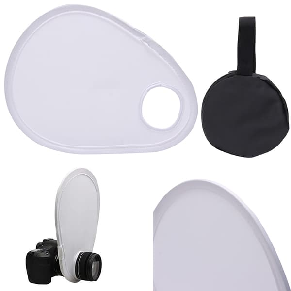 Universal Sammenklappelig Fotograferings Flash Linse Diffuser Reflektor Til DSLR SLR Kamera