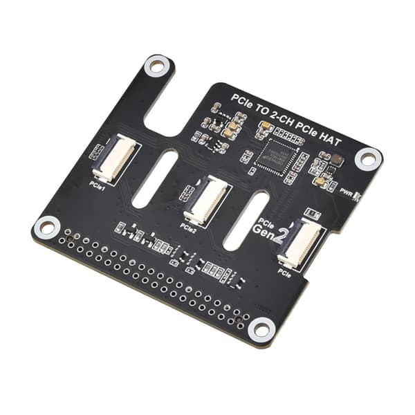 Dobbel PCIe FFC Utvidelseskort Dataoverføring HAT Adapter Stabelbar